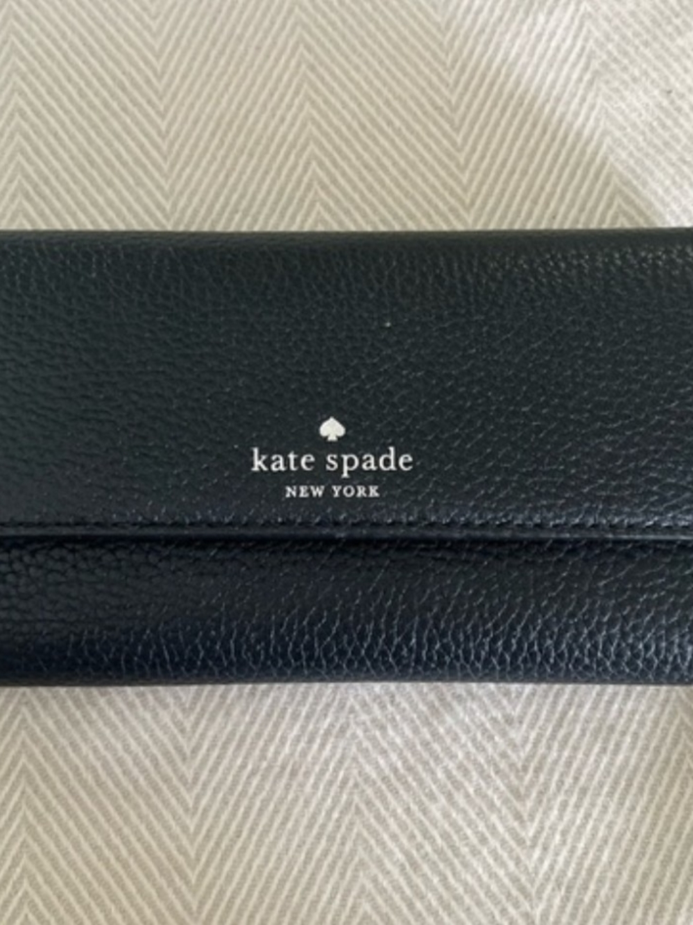Kate Spade Black Leather Continental Wallet